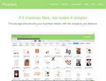 Tablet Screenshot of fluxiom.com